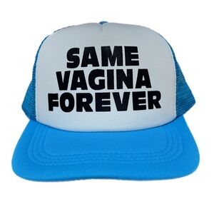 Vintage Mesh Snap Back Adjustable Trucker Hat Cap Bachelor Party Neon Blue NWOT